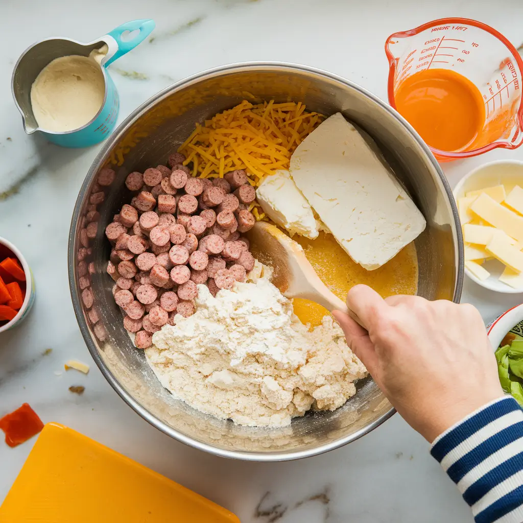 How to Make Rotel Cream Cheese Sausage Balls
